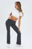 Grey Flare Leg Pants High Rise sold by Ally Fashion