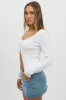 White Button Up Knit Cardigan Long Sleeve sold by Ally Fashion