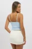 Blue Mesh Singlet Top Lace Insert sold by Ally Fashion