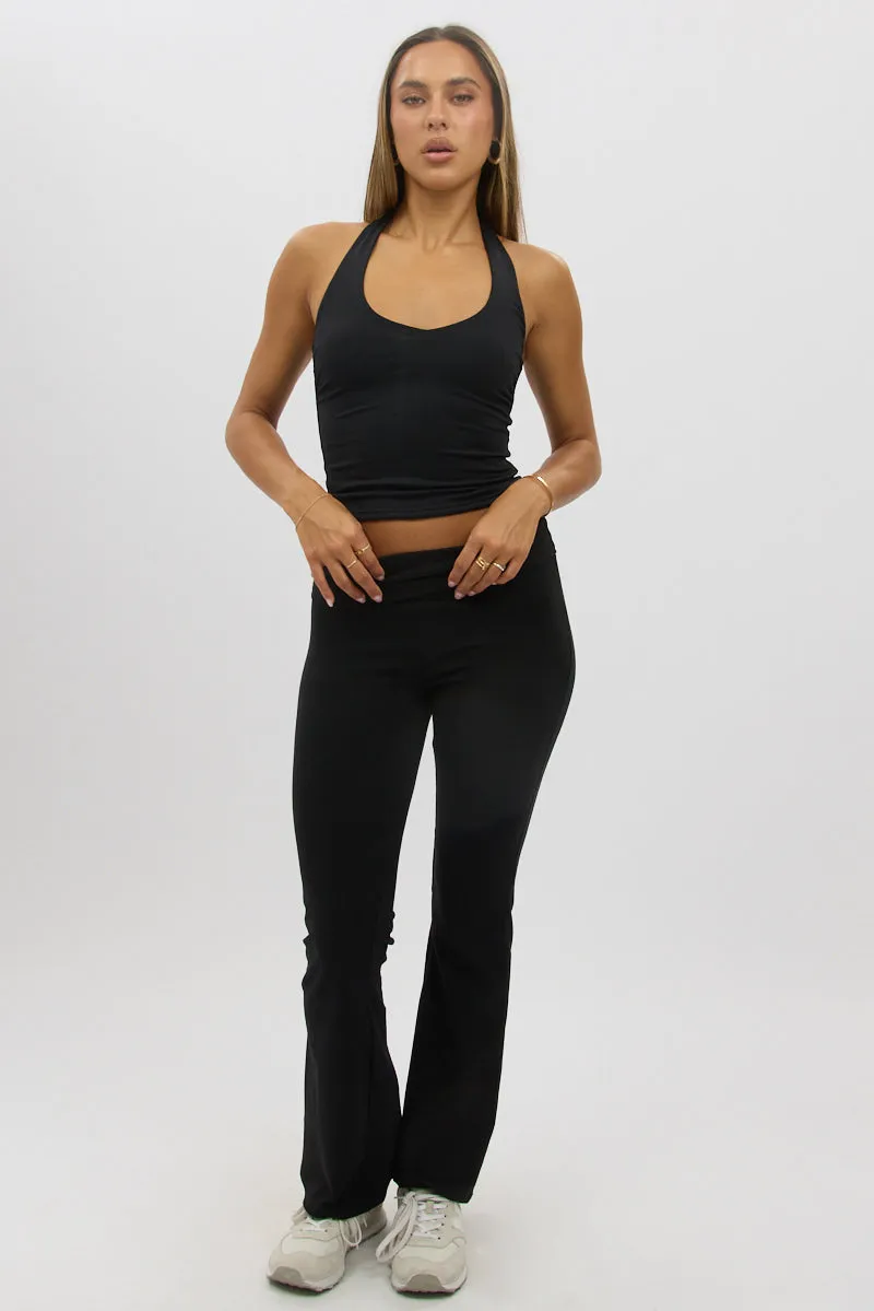 Black Flare Leg Pants sold by Ally Fashion product image thumbnail 2