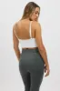 White V Neck Cami Crop Top Seamless sold by Ally Fashion