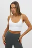 White V Neck Cami Crop Top Seamless sold by Ally Fashion
