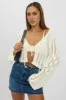 White Crochet Tie Up Cardigan sold by Ally Fashion