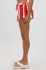 Red Stripe Mini Shorts sold by Ally Fashion