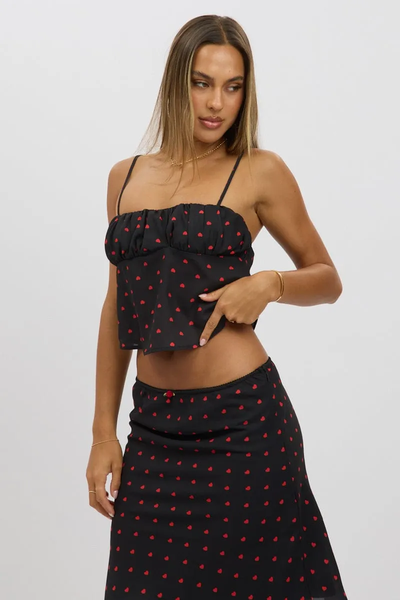 Black Polka Dot Cami Sleeveless Chiffon Lined sold by Ally Fashion product image thumbnail 3