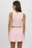 Pink Cami Sleeveless Boat Neck Bow Detail sold by Ally Fashion