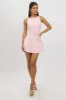 Pink Cami Sleeveless Boat Neck Bow Detail sold by Ally Fashion
