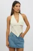 Beige Halter Neck Top Lace sold by Ally Fashion