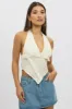 Beige Halter Neck Top Lace sold by Ally Fashion