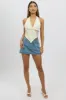 Beige Halter Neck Top Lace sold by Ally Fashion