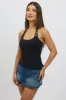 Black Halter Neck Top Belted sold by Ally Fashion