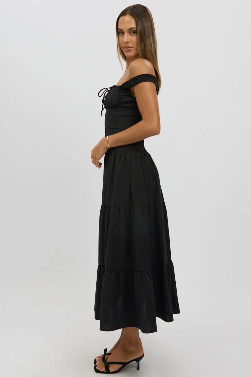 Black Maxi Dress Drop Waist sold by Ally Fashion product image thumbnail 4