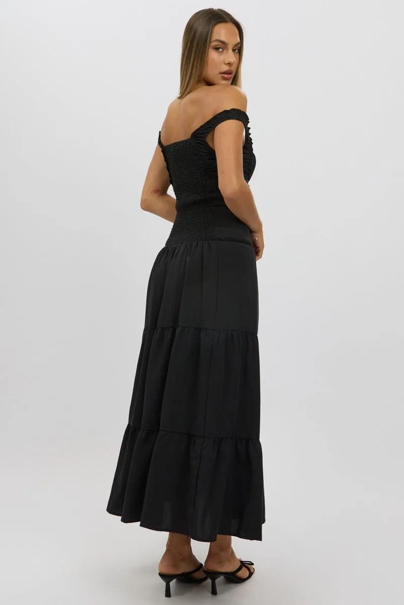 Black Maxi Dress Drop Waist sold by Ally Fashion product image thumbnail 5
