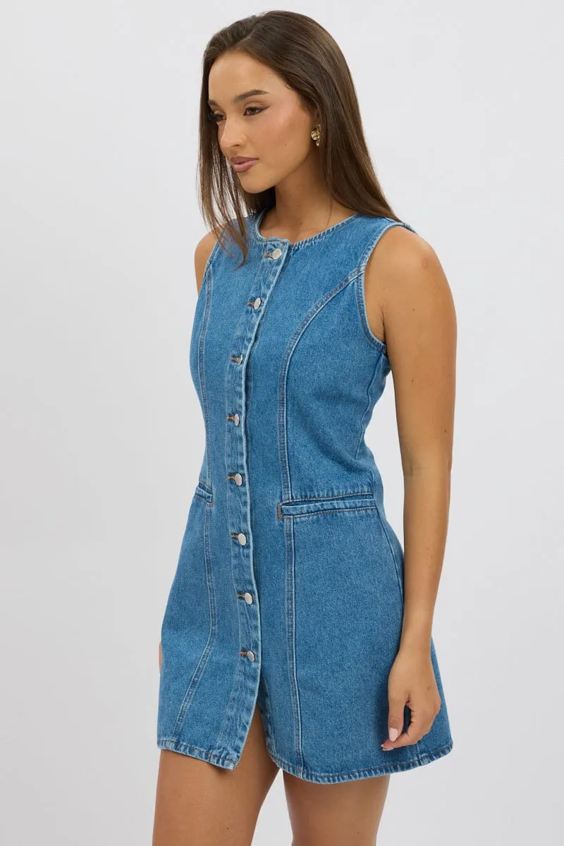 Denim Bodycon Dress Mini sold by Ally Fashion product image thumbnail 4