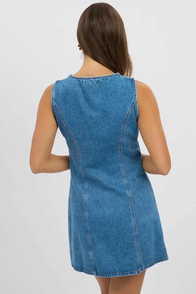 Denim Bodycon Dress Mini sold by Ally Fashion product image thumbnail 5