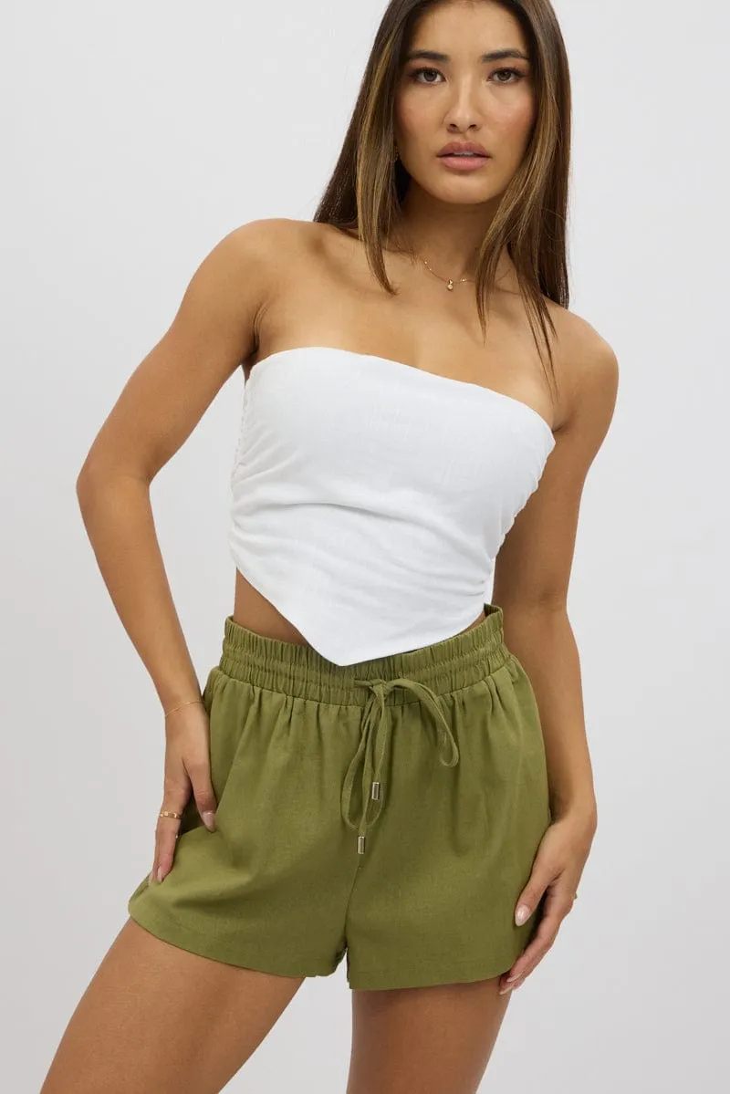 Green Shorts Elasticated Waist sold by Ally Fashion