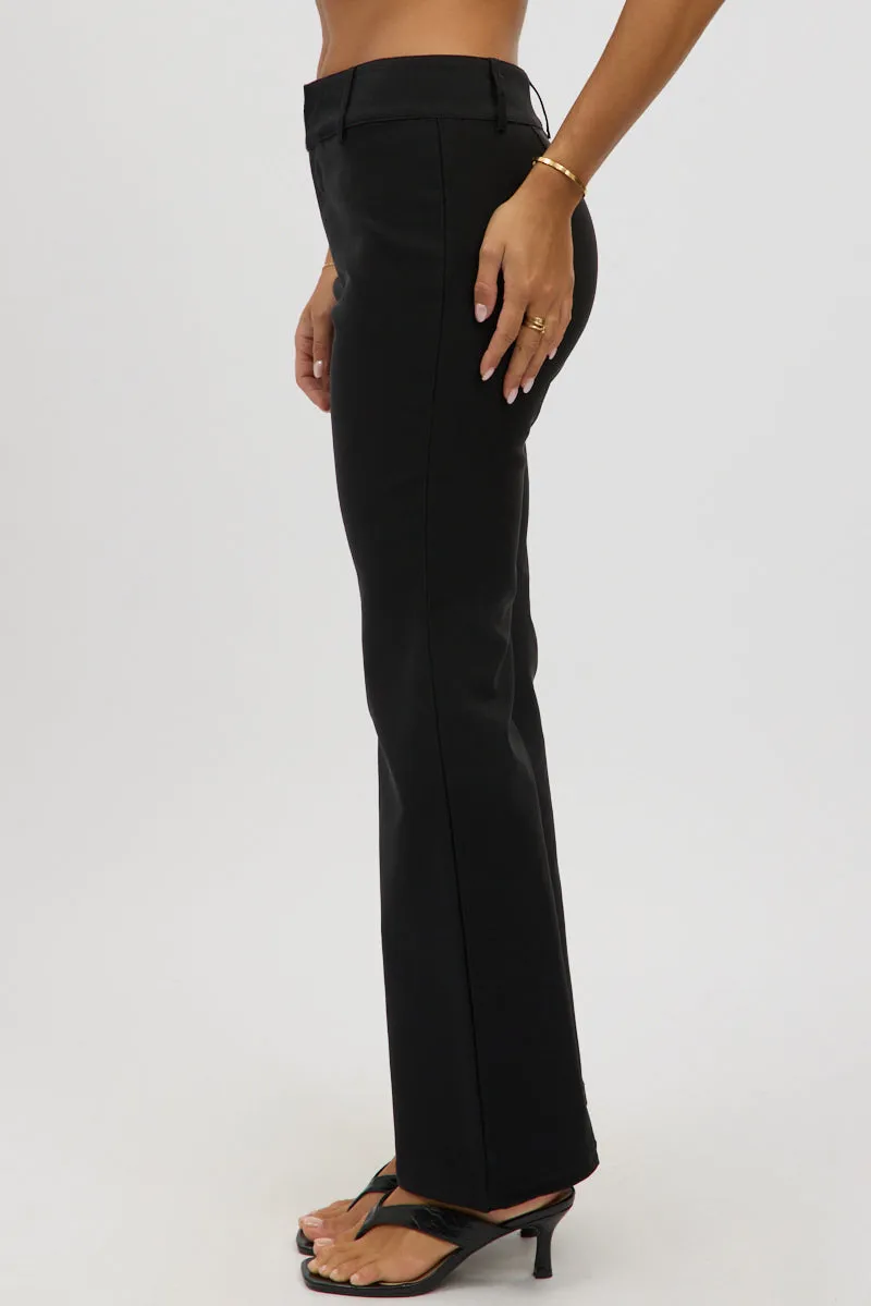 Black Low Rise Flare Pants sold by Ally Fashion product image thumbnail 4