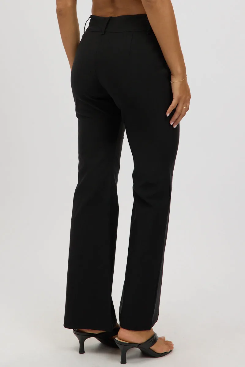 Black Low Rise Flare Pants sold by Ally Fashion product image thumbnail 5