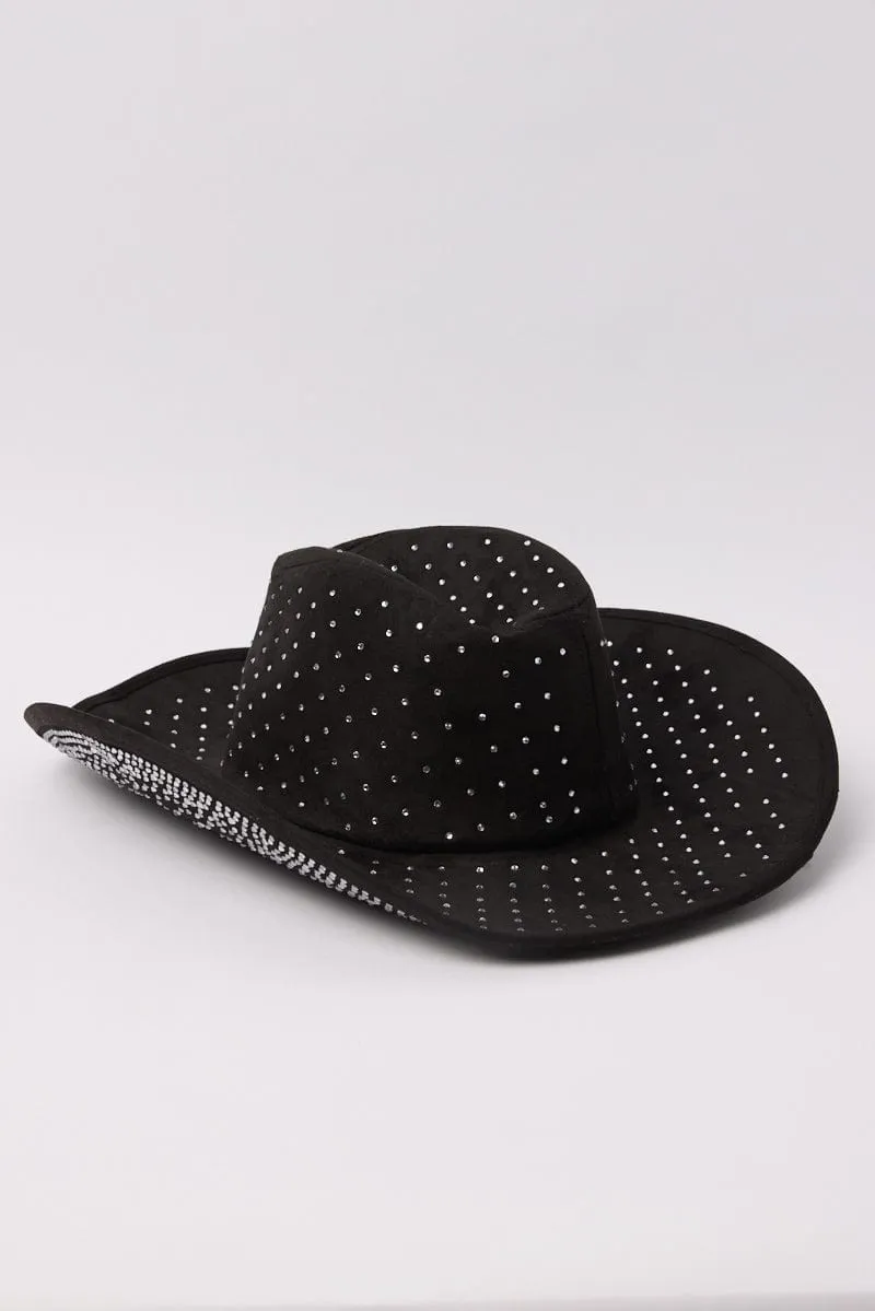 Black Festival Cowboy Hat sold by Ally Fashion