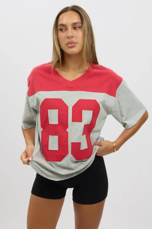 Grey Graphic Tee Short Sleeve sold by Ally Fashion
