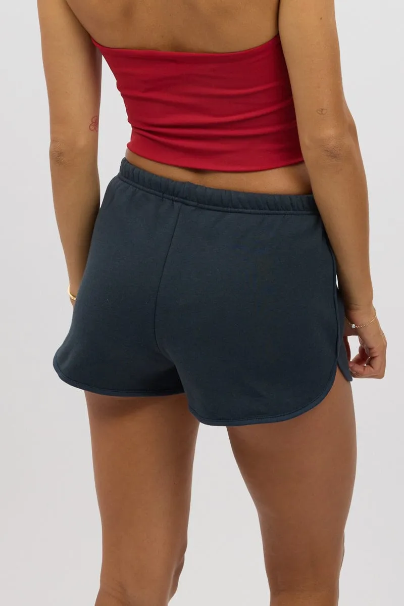 Blue Track Shorts Low Rise sold by Ally Fashion product image thumbnail 5