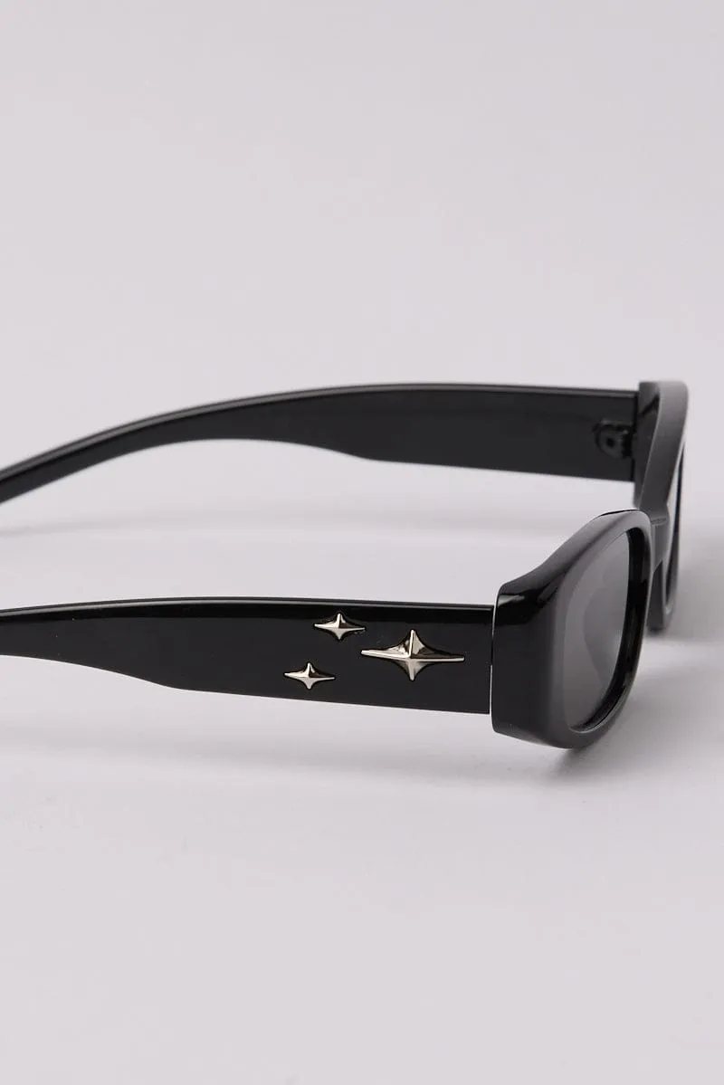 Black Animal Print Square Sunglasses sold by Ally Fashion product image thumbnail 2