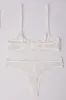 White Embroidery Lingerie Set sold by Ally Fashion