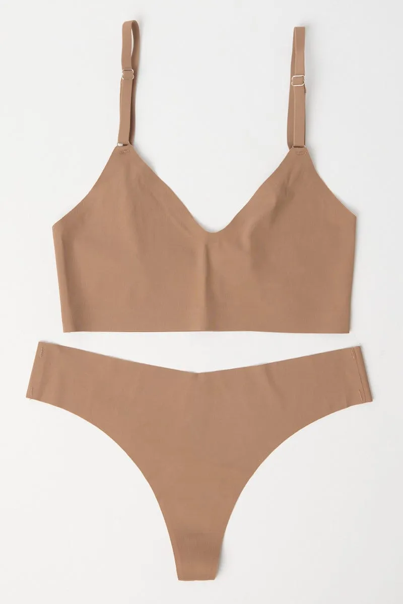 Beige Lingerie Set sold by Ally Fashion