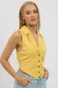 Yellow Vest Tie Back sold by Ally Fashion