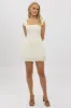 Yellow Mini Dress Square Neck sold by Ally Fashion