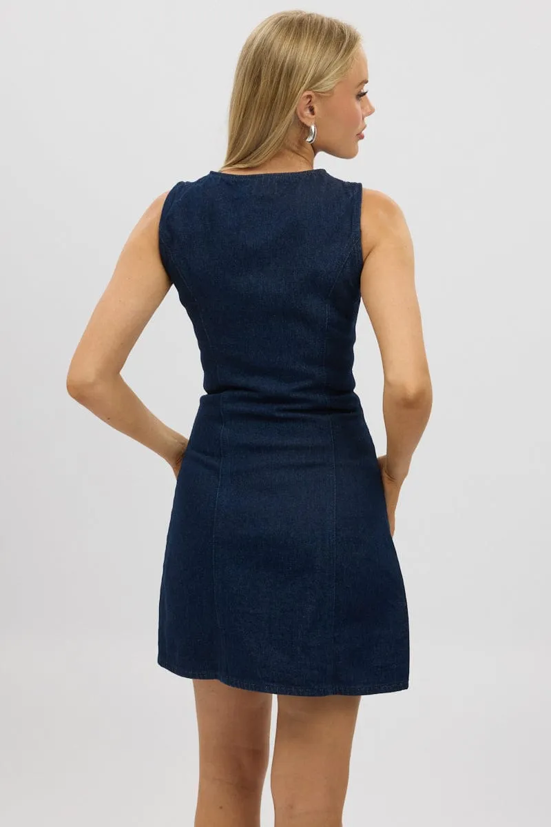 Denim Bodycon Dress Mini sold by Ally Fashion product image thumbnail 5