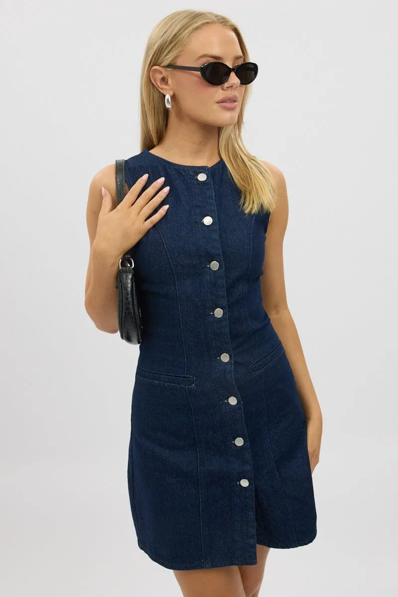 Denim Bodycon Dress Mini sold by Ally Fashion product image thumbnail 2