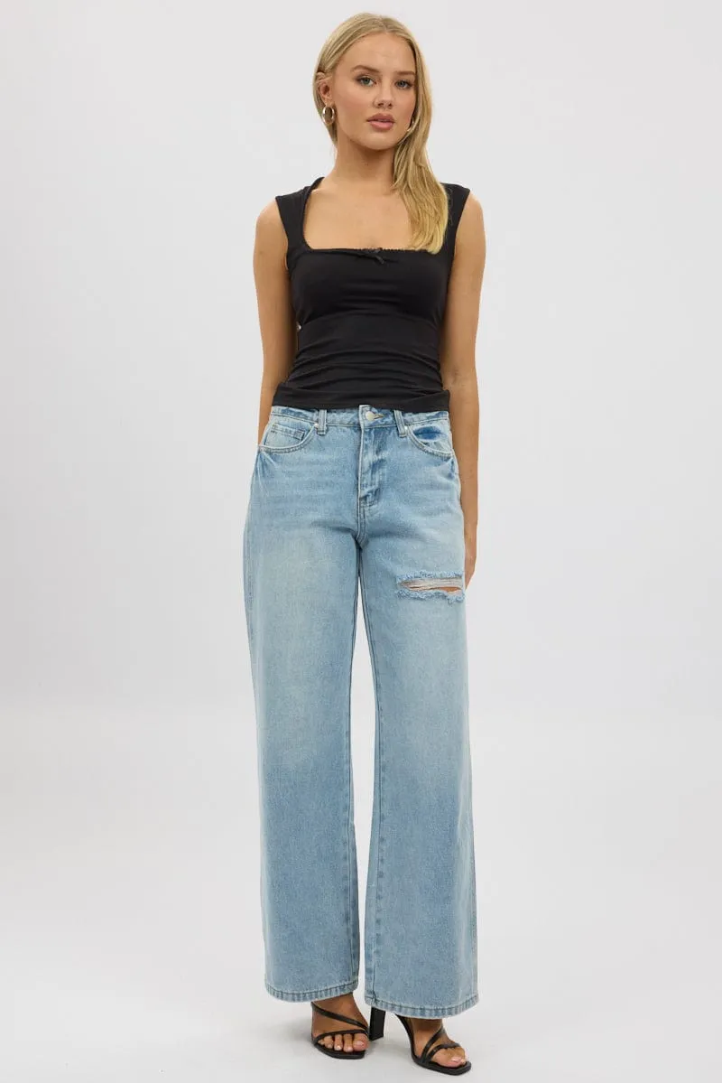 Denim Baggy Jeans Low Rise sold by Ally Fashion product image thumbnail 2