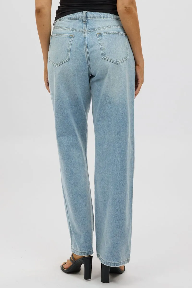 Denim Baggy Jeans Low Rise sold by Ally Fashion product image thumbnail 5