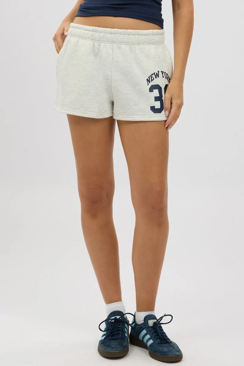 Grey Track Shorts Elasticated sold by Ally Fashion product image thumbnail 3