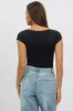 Black Supersoft Top Cap Sleeve sold by Ally Fashion