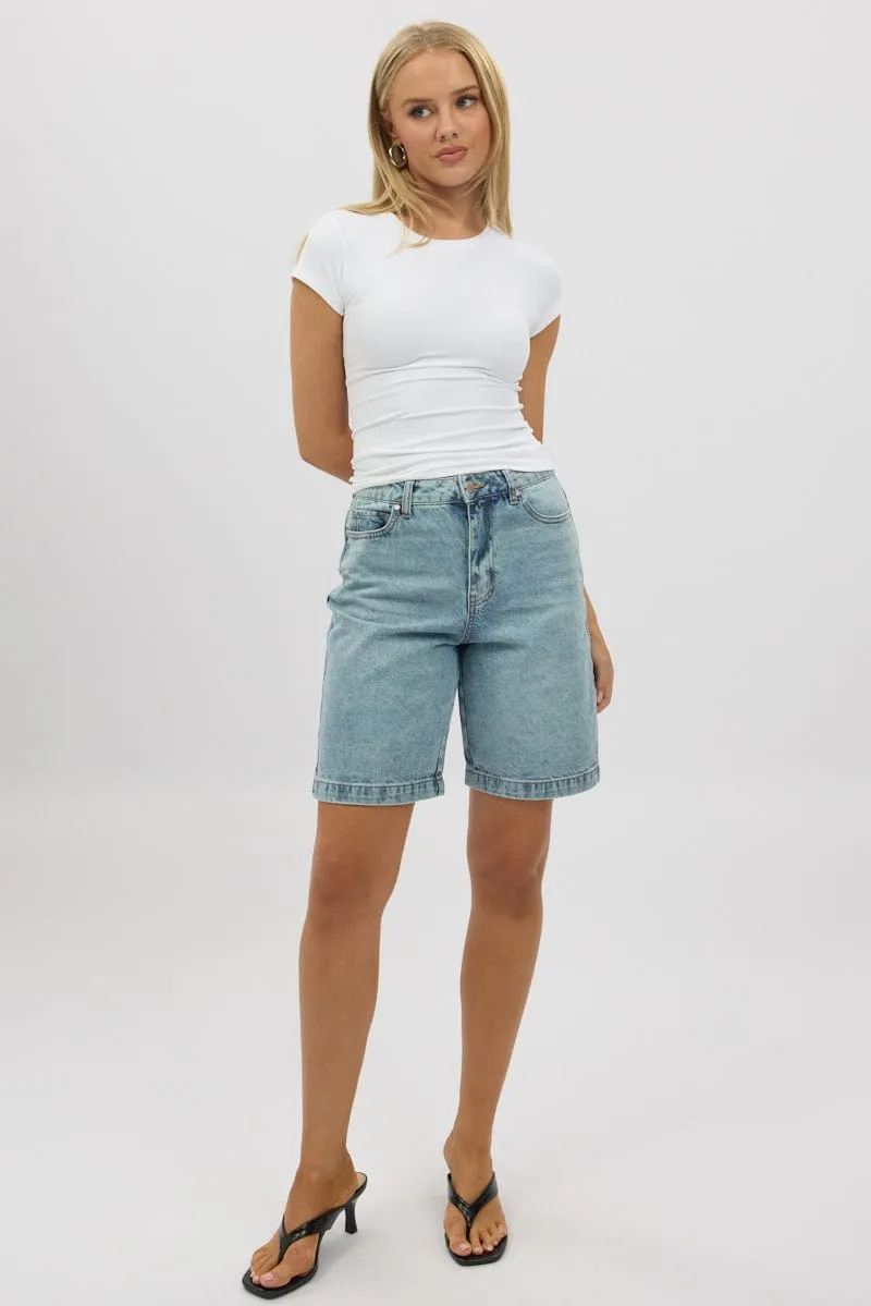 White T-Shirt Cap Sleeve Supersoft sold by Ally Fashion product image thumbnail 2