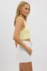 Yellow V Neck Cami Crop Top Seamless sold by Ally Fashion