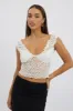 White Lace Top Sleeveless sold by Ally Fashion