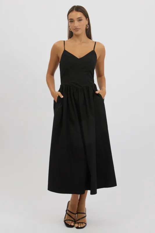 Black Maxi Dress Singlet sold by Ally Fashion