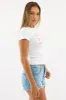 White Graphic Tee Short Sleeve sold by Ally Fashion