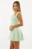 Green Mini Dress Drop Waist sold by Ally Fashion
