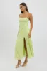 Green Maxi Dress Jacquard Lace sold by Ally Fashion