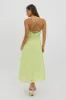 Green Maxi Dress Jacquard Lace sold by Ally Fashion