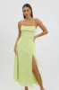 Green Maxi Dress Jacquard Lace sold by Ally Fashion