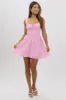Pink Check Fit And Flare Dress Mini sold by Ally Fashion