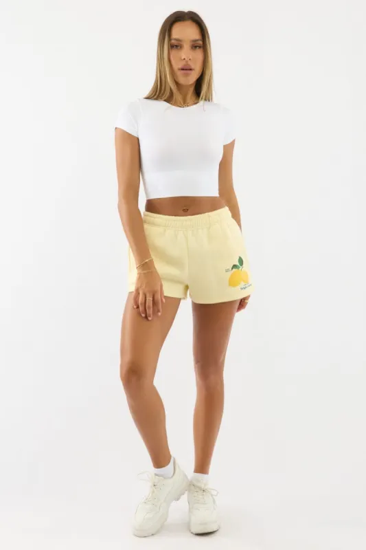 Yellow Track Shorts Elasticated sold by Ally Fashion