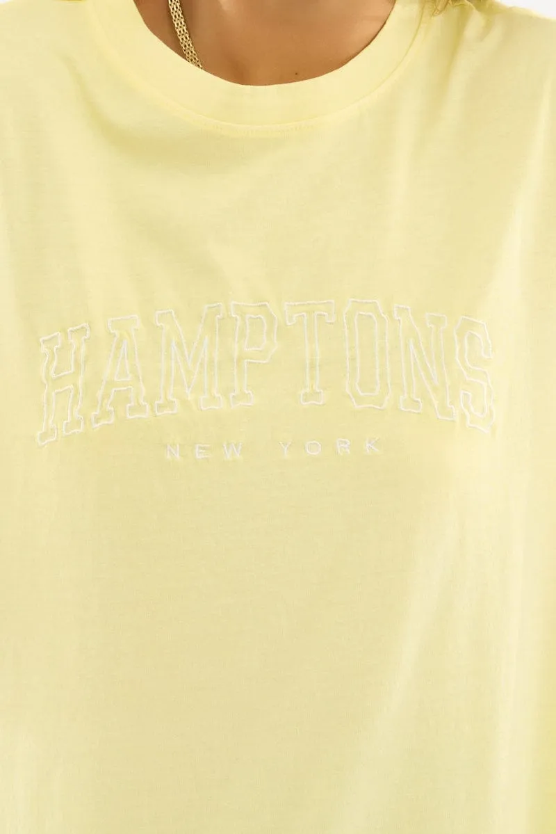 Yellow Graphic Tee Short Sleeve sold by Ally Fashion product image thumbnail 5