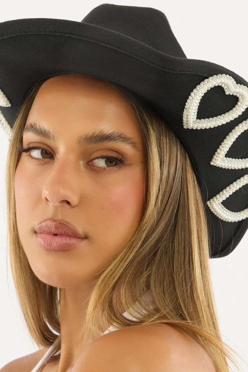 Black Heart Festival Cowboy Hat sold by Ally Fashion product image thumbnail 2