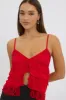 Red Singlet Top Lace sold by Ally Fashion